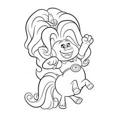 Delta Dawn striking a fun pose coloring page