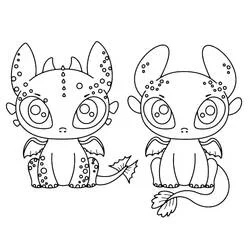 Toothless - Free printable coloring pages