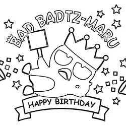 Free Badtz Maru (Anime and Manga) coloring sheet #220295 to download and print