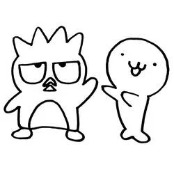 Badtz Maru (Anime and Manga) line art #220298 to print and color for free