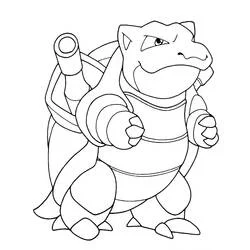 Blastoise - Free printable coloring pages