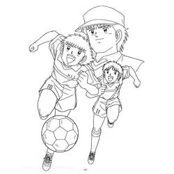 Captain Tsubasa - Free printable coloring pages