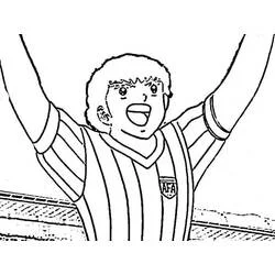 Captain Tsubasa - Free printable coloring pages