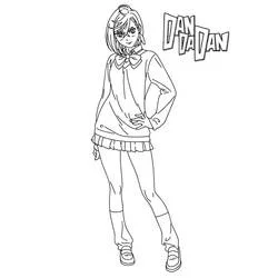 Dandadan - Free printable coloring pages