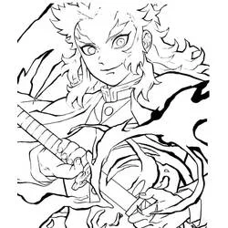 Demon Slayer - Free printable coloring pages