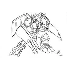 Digimon - Free printable coloring pages