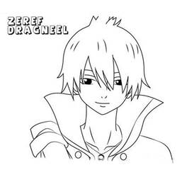 Zeref Dragneel from Fairy Tail coloring page