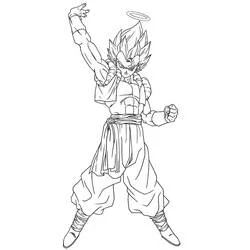 Gogeta from Dragon Ball Z - Free printable coloring pages