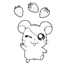 Hamtaro - Free printable coloring pages
