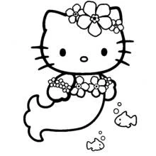 Hello Kitty - Free printable coloring pages