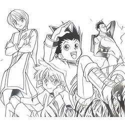 Hunter x Hunter - Free printable coloring pages
