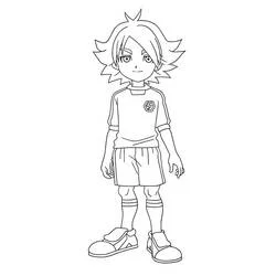 Shawn Froste standing in soccer uniform coloring page