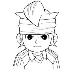 Mark Evans with headband coloring page