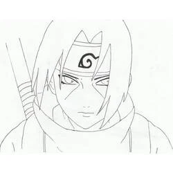 Itachi - Free printable coloring pages