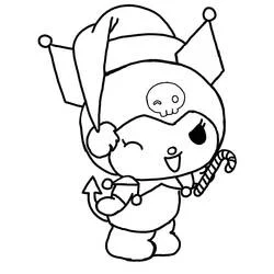 Kuromi - Free printable coloring pages