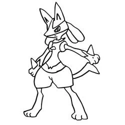 Lucario - Free printable coloring pages
