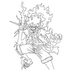 Luffy - Free printable coloring pages