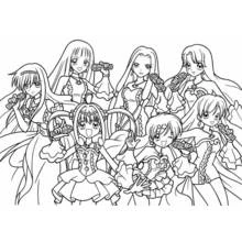 Color this Mermaid Melody: Pichi Pichi Pitch (Anime and Manga) printable page #53696 with your favorite tools