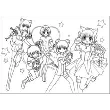 Mew Mew Power - Free printable coloring pages