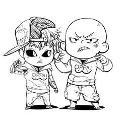One Punch Man - Free printable coloring pages