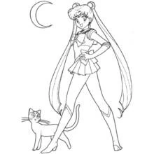 Sailor Moon - Free printable coloring pages