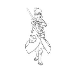 Sasuke - Free printable coloring pages