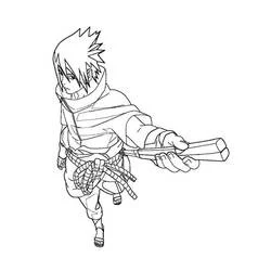 Sasuke - Free printable coloring pages