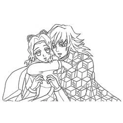 Shinobu Kocho - Free printable coloring pages