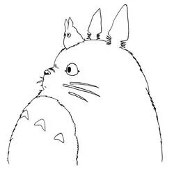 Totoro - Free printable coloring pages