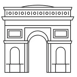 Arch of Triumph - Free printable coloring pages