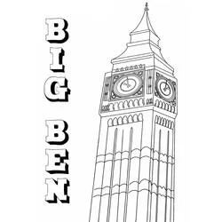 Big Ben - Free printable coloring pages