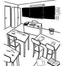 Classroom - Free printable coloring pages