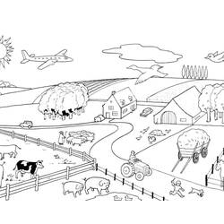 Farm - Free printable coloring pages
