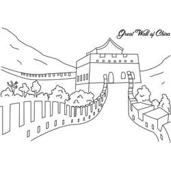 Great Wall of China coloring page #190416 to print and color