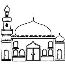 Mosque - Free printable coloring pages