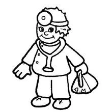 Doctor - Free printable coloring pages