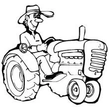 Farmer - Free printable coloring pages