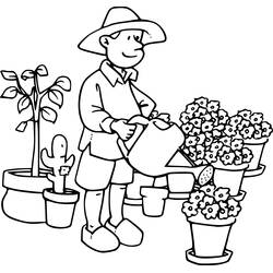 Florist - Free printable coloring pages