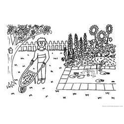 Gardener - Free printable coloring pages