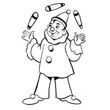 Juggler - Free printable coloring pages