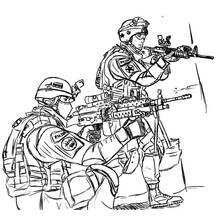 Military - Free printable coloring pages