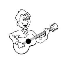 Musician - Free printable coloring pages