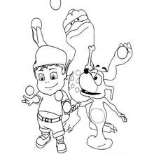 Adiboo - Free printable coloring pages