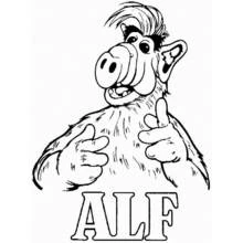 ALF - Free printable coloring pages
