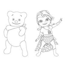 Baby Lilly - Free printable coloring pages