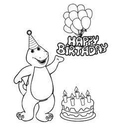 Barney - Free printable coloring pages