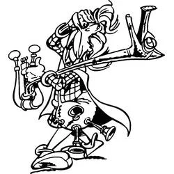 Cacofonix - Free printable coloring pages