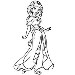 Jasmine - Free printable coloring pages