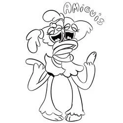 Kissy Missy coloring page #207688 to print and color