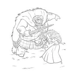 Merida (Brave) coloring page #182245 to print and color
